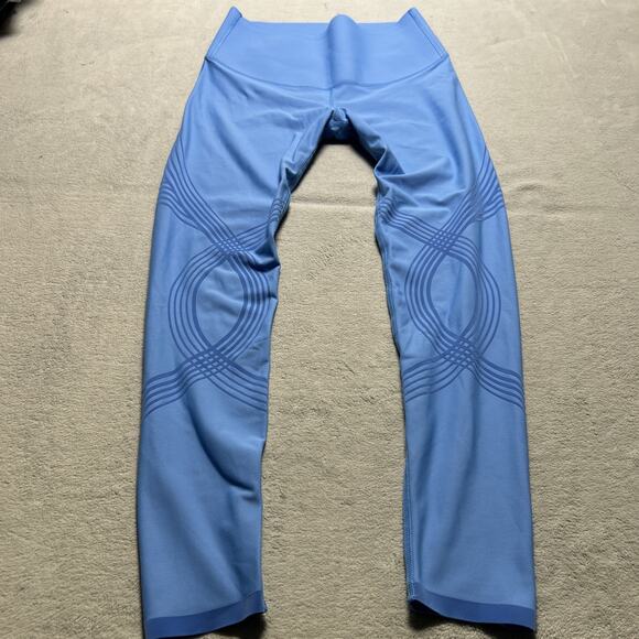 Elegant Light Blue Women's Leggings - Picture 6 of 16